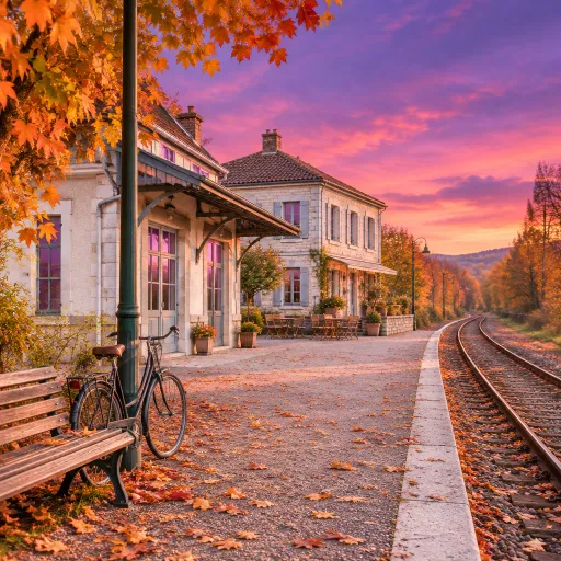 La France en slow cet automne : itinéraires entre gares oubliées et hôtels de village