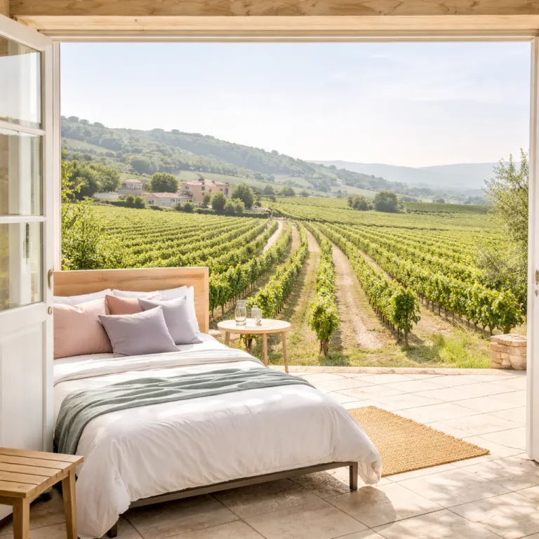Vignoble et oreiller : où dormir au cœur des domaines viticoles français